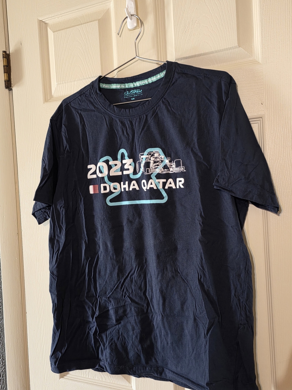 2023 Doha Qatar Navy Graphic Tee